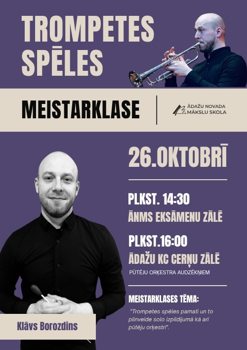 Trompetes spēles meistarklase kopā ar Klāvu Borozdinu